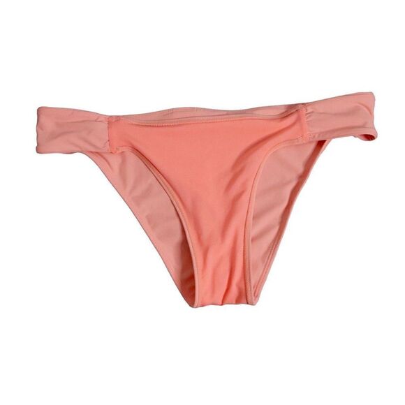 Forever 21 Peach High Thigh Juniors Bikini Swim Bottom LARGE Coastal Poolcore - Picture 4 of 6